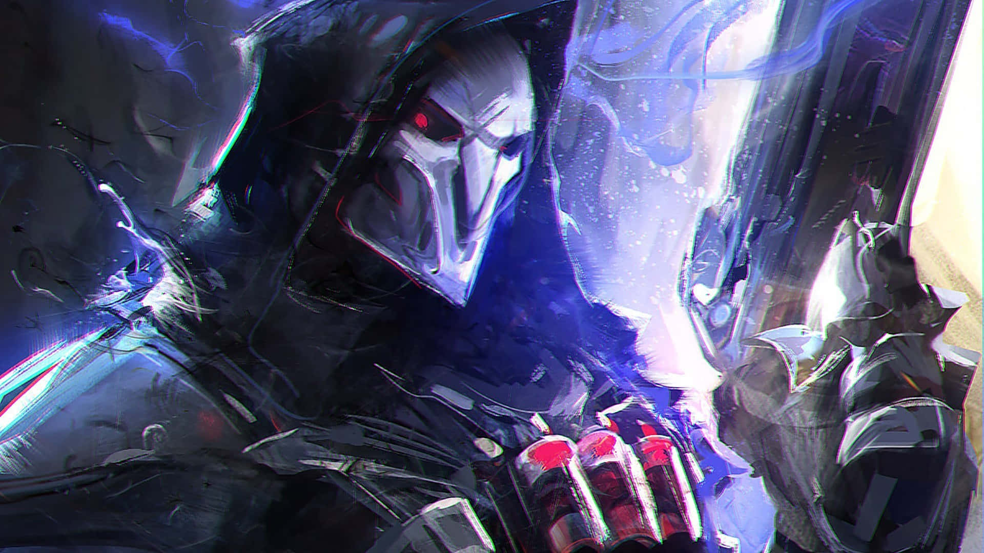 Overwatch Reaper And His Shotgun Background