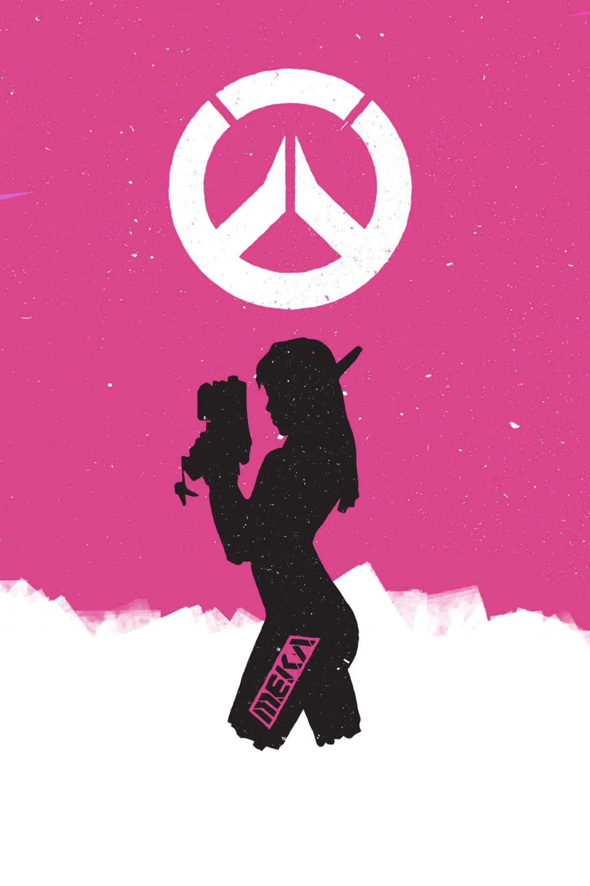 Gaming Action with D.va from Overwatch Wallpaper