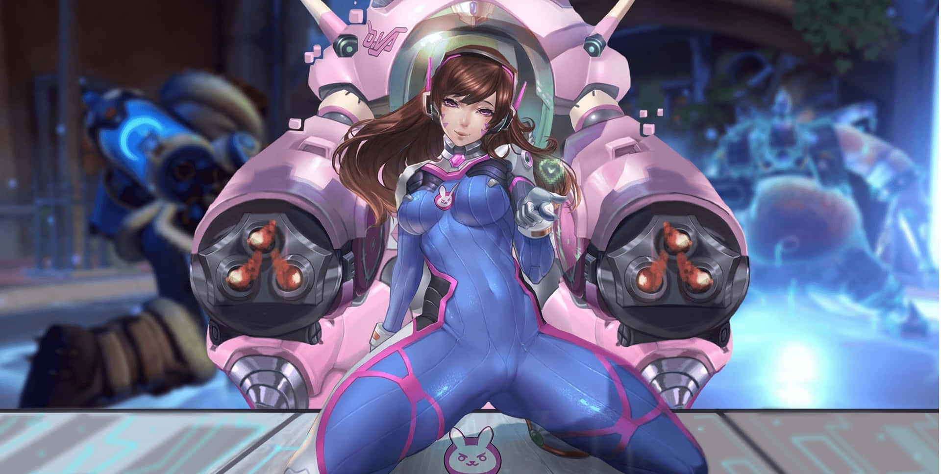 D.va of Overwatch - Ready for Action Wallpaper