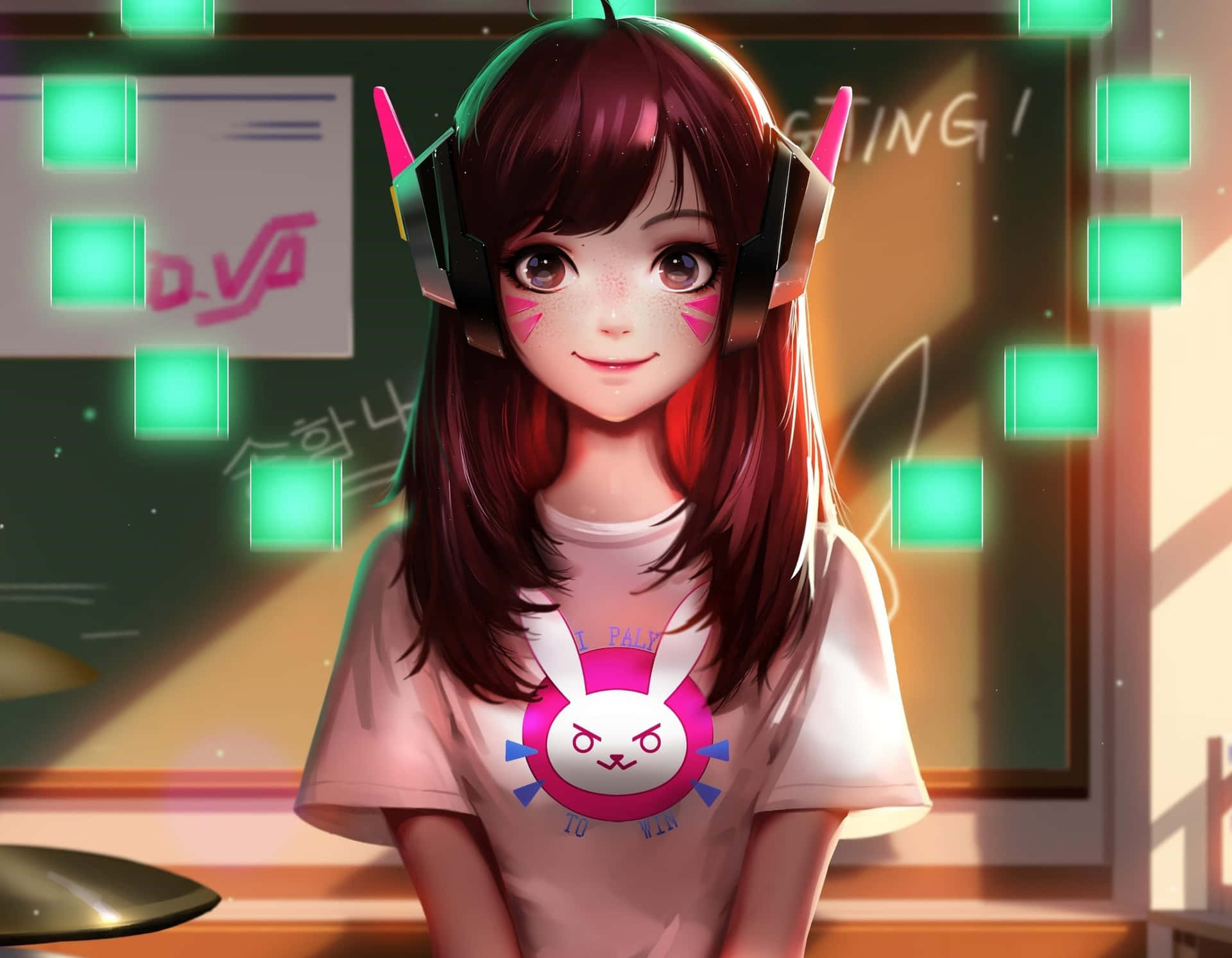 Dva De Overwatch En Acción. Fondo de pantalla