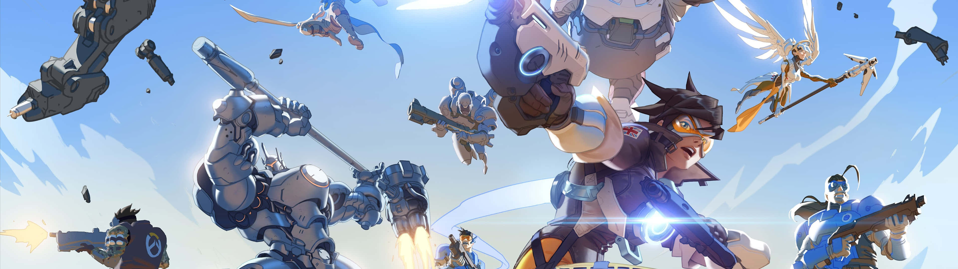 Outwit Your Enemies with Overwatch Dual Wallpaper