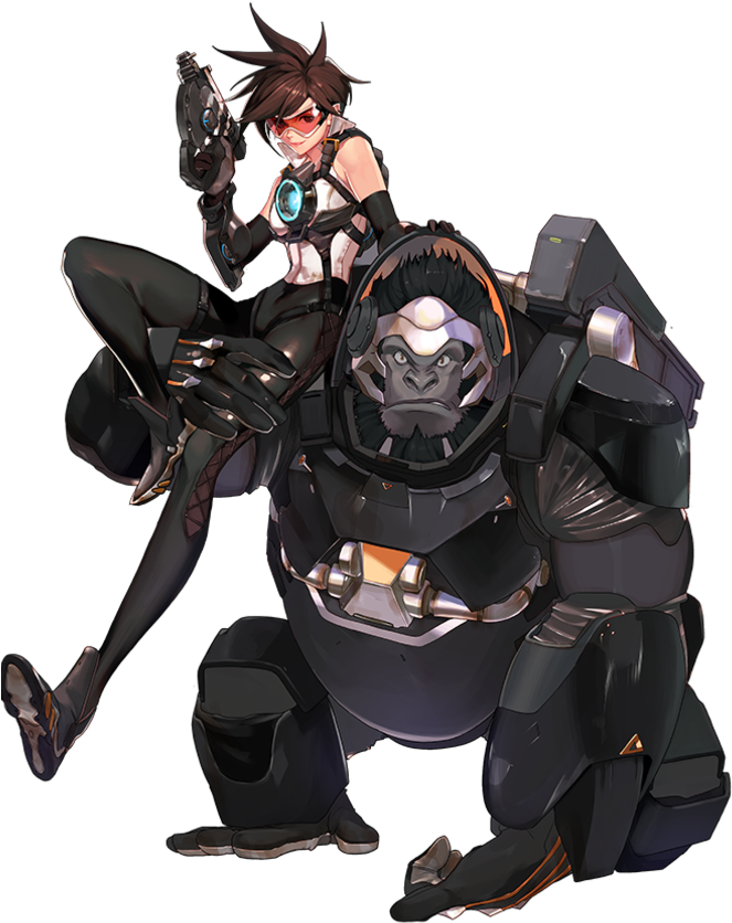 Overwatch Duo Pose Tracer Winston PNG