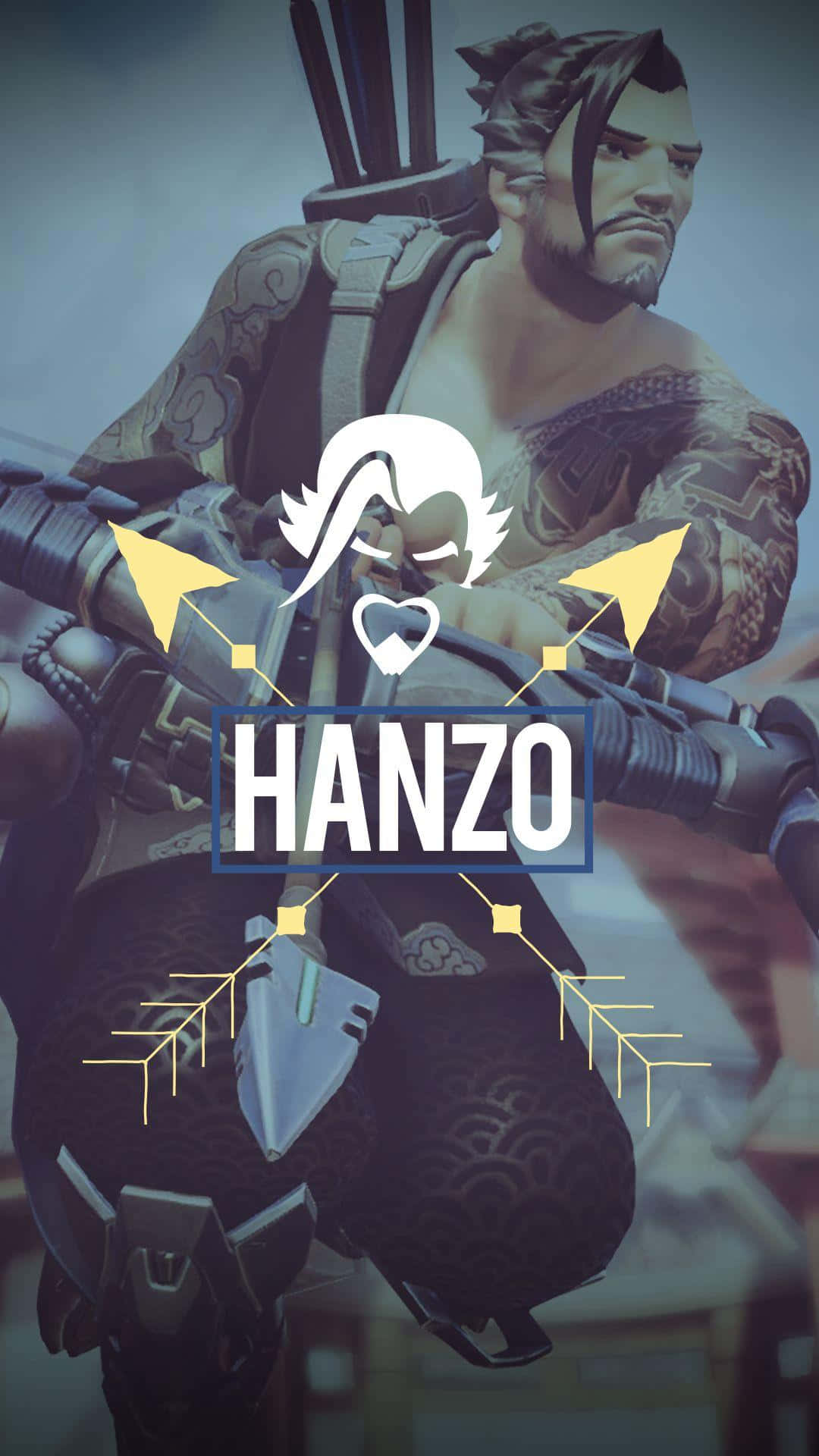 Master Archer Hanzo in Action Team Overwatch Wallpaper