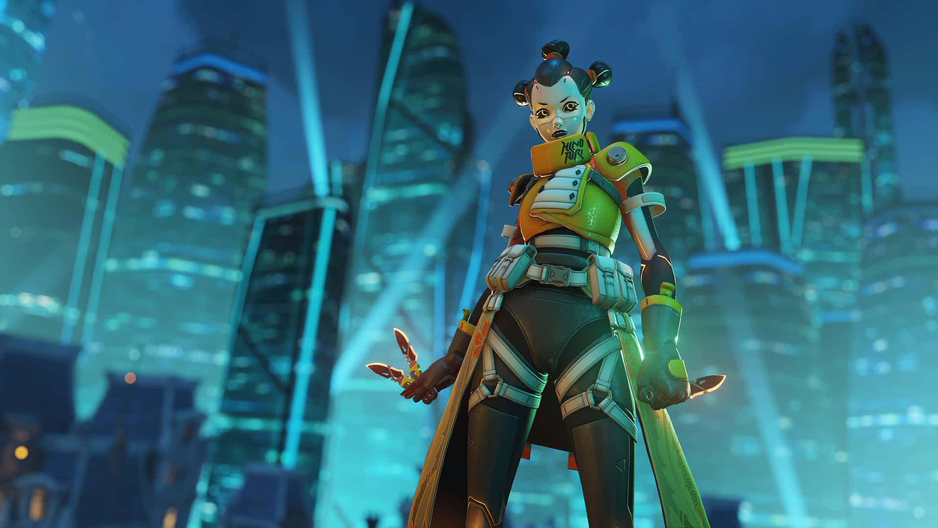 Epische Confrontatie Van Overwatch Helden Achtergrond