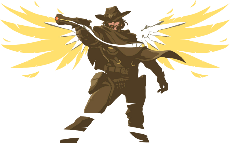 Overwatch Mc Cree Wing Flourish PNG