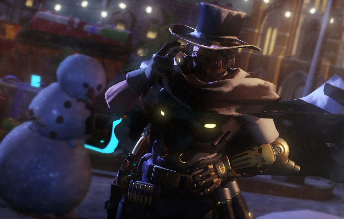 High Noon Showdown with McCree in Overwatch Wallpaper