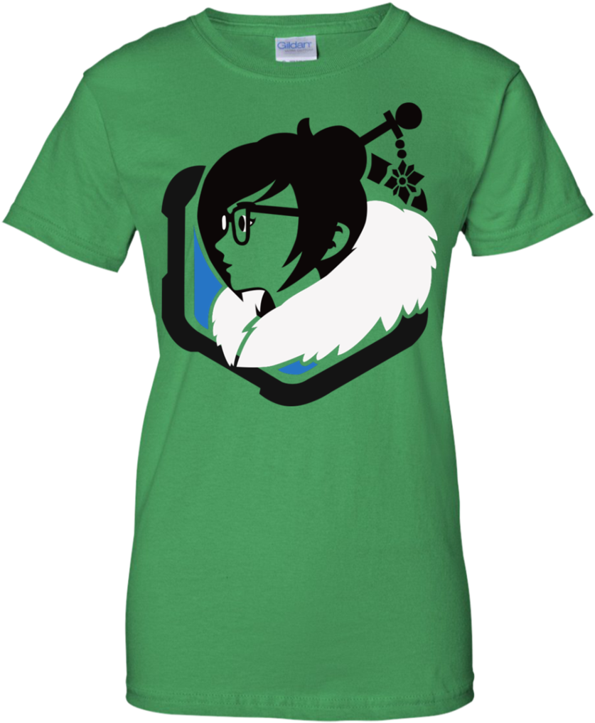 Overwatch Mei Green Tshirt Design PNG