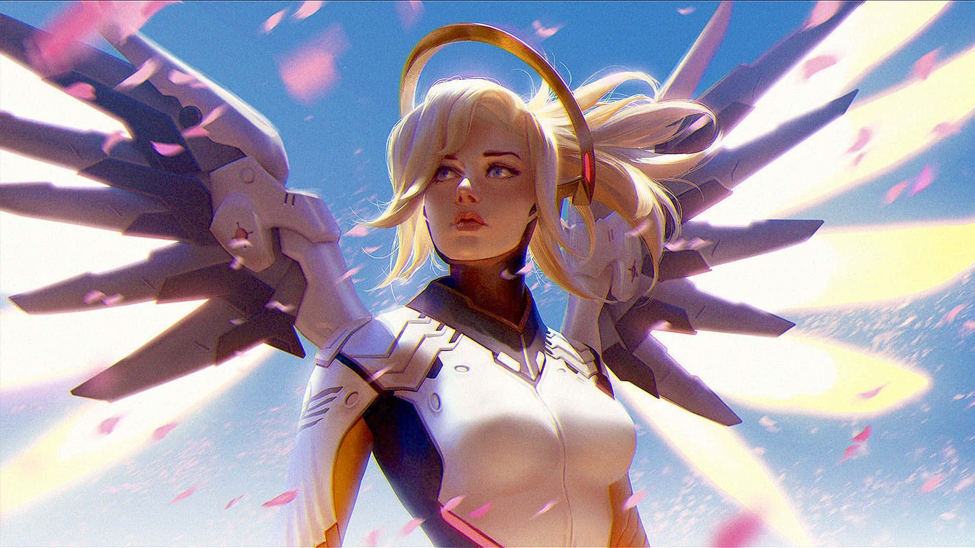 Overwatch Mercy - Guardian Angel of the Battlefield Wallpaper