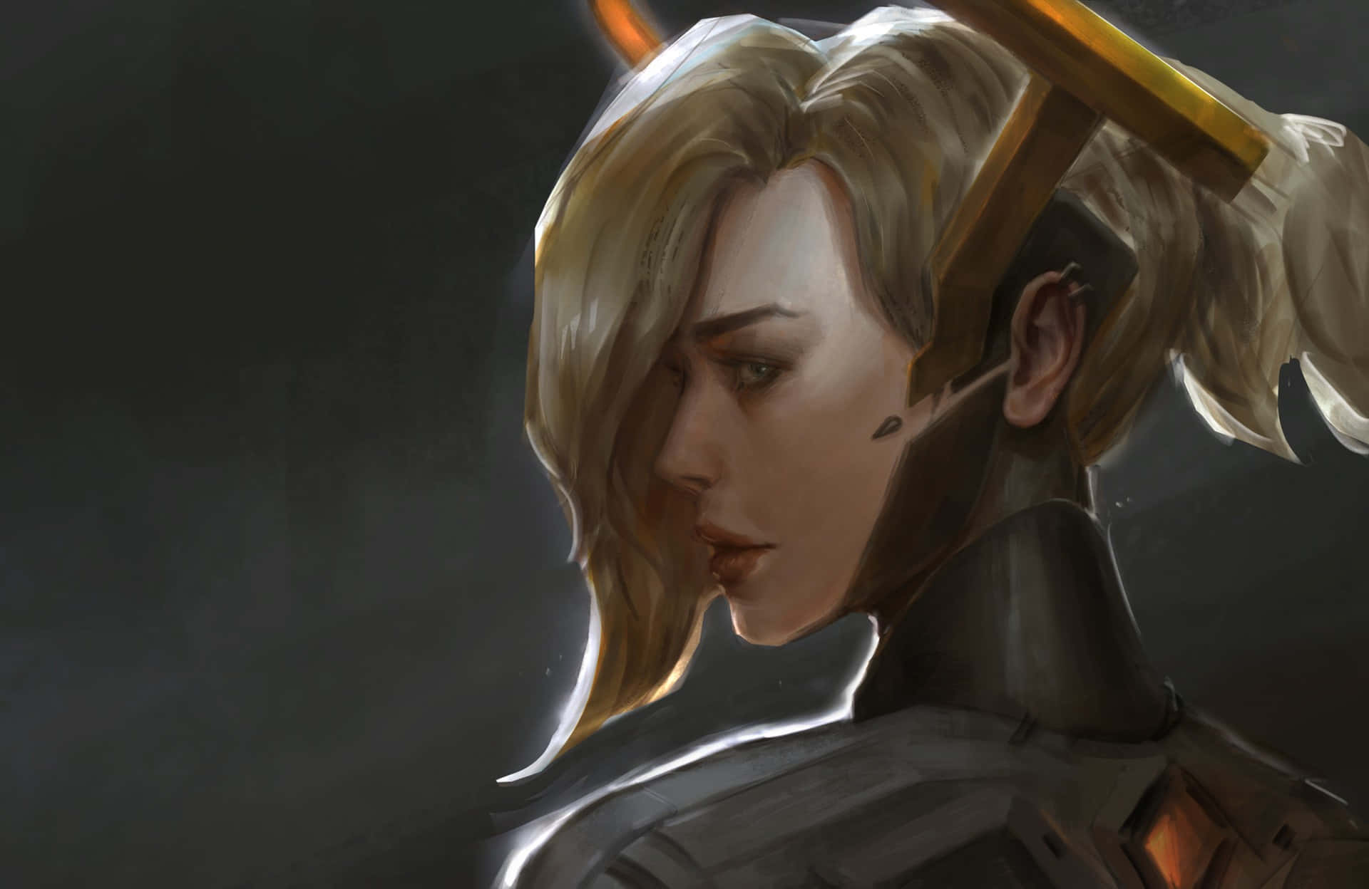 Soaring High with Overwatch's Mercy Wallpaper