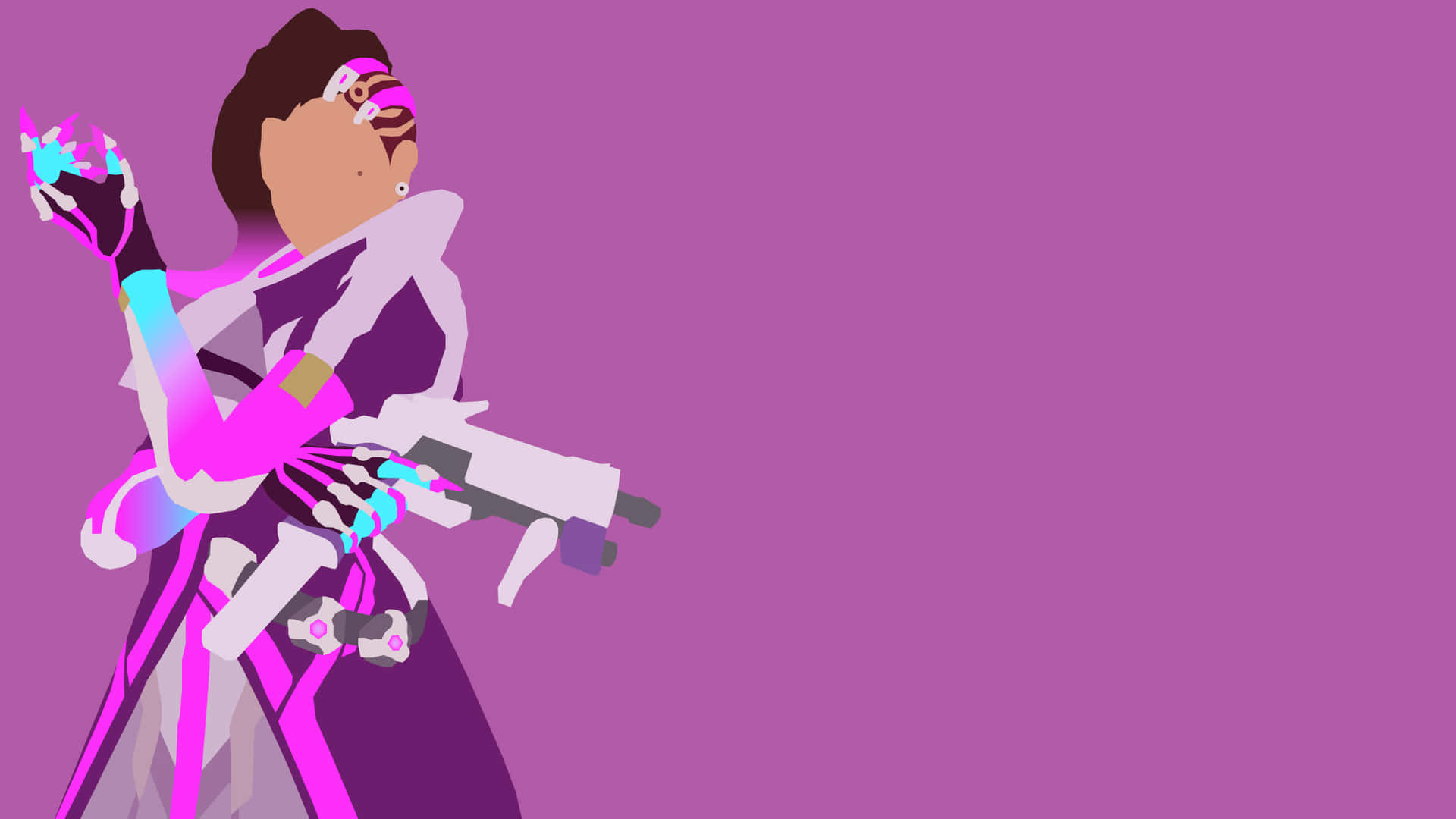 Experience the thrill and thrill of Overwatch Minimalist Wallpaper