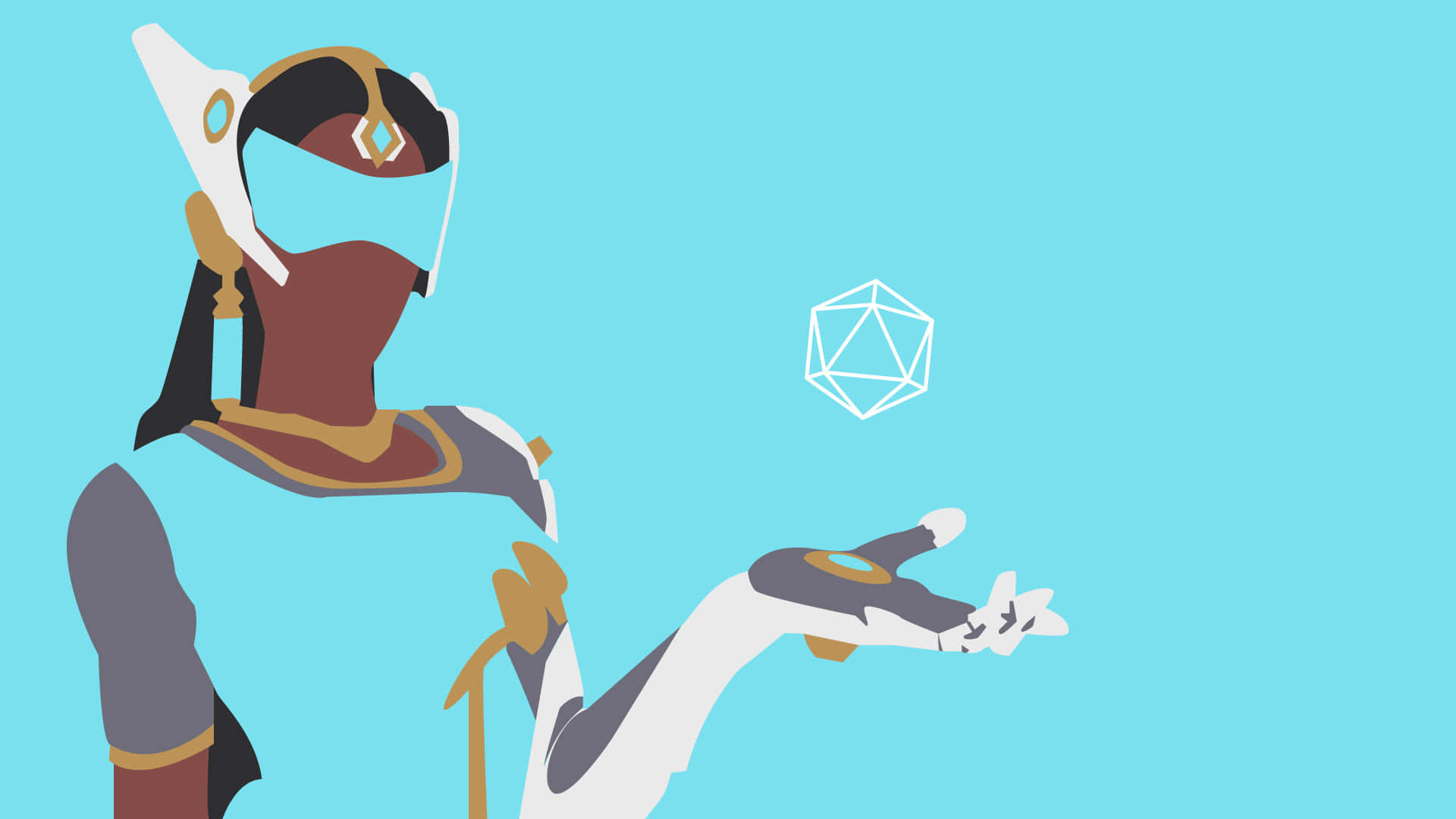 "Experience Epic Battles in the World of Overwatch Minimalist" Wallpaper
