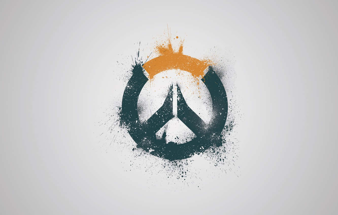 Experience the thrill of Overwatch in a minimalist design Wallpaper