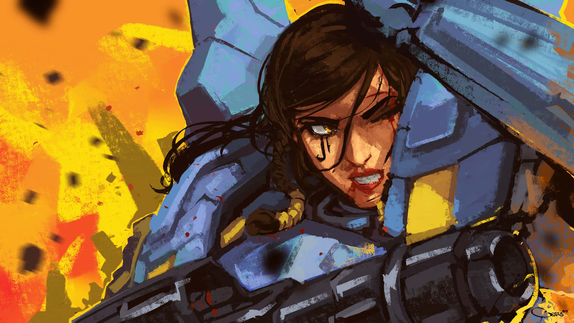 Soaring High - Pharah from Overwatch Wallpaper