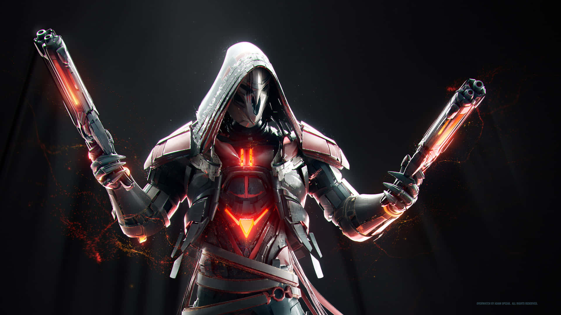 Reaper, the Dark Stalker of Overwatch Wallpaper