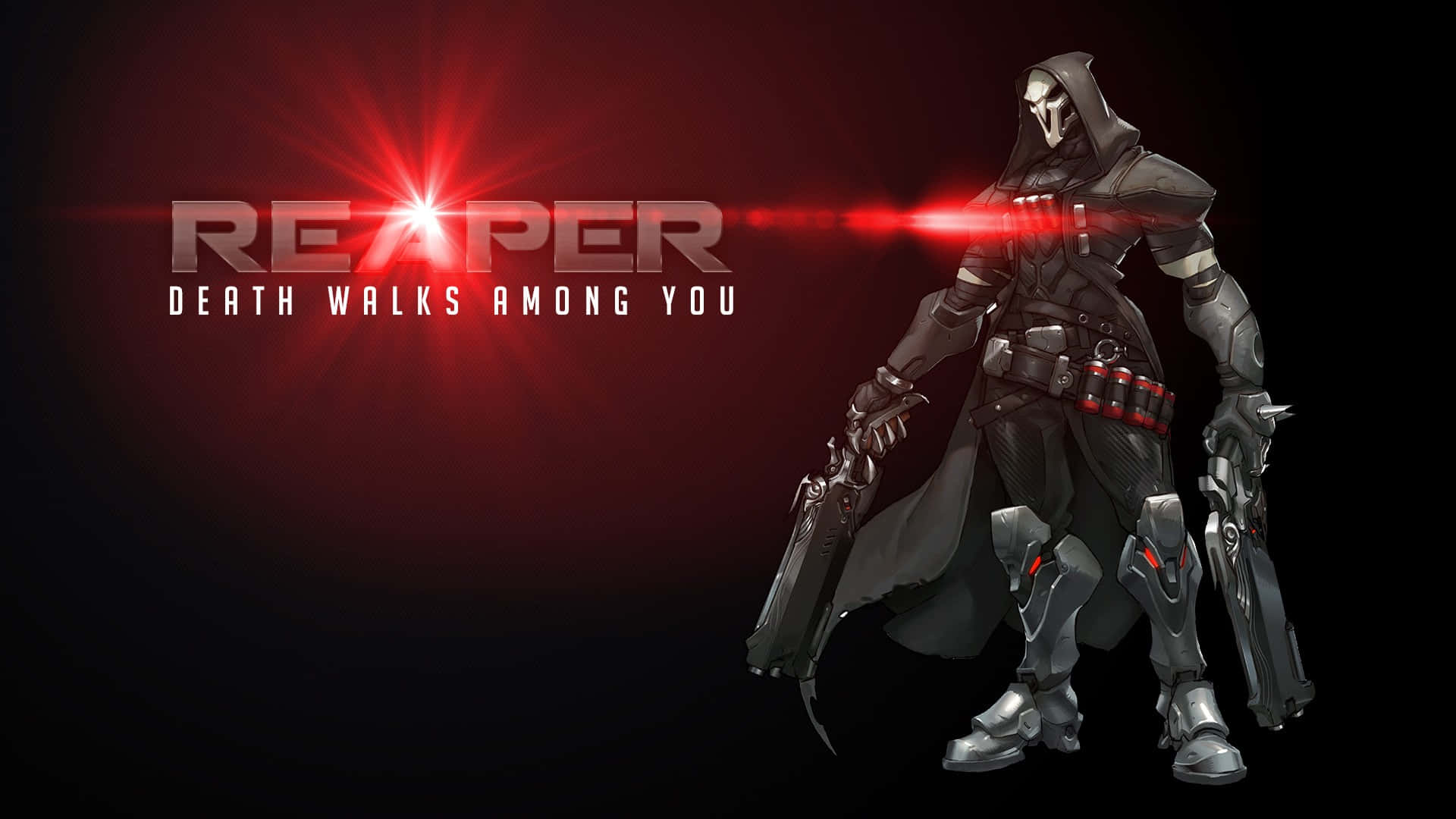 "Unleash your power with Reaper – the protagonist of Overwatch!" Wallpaper