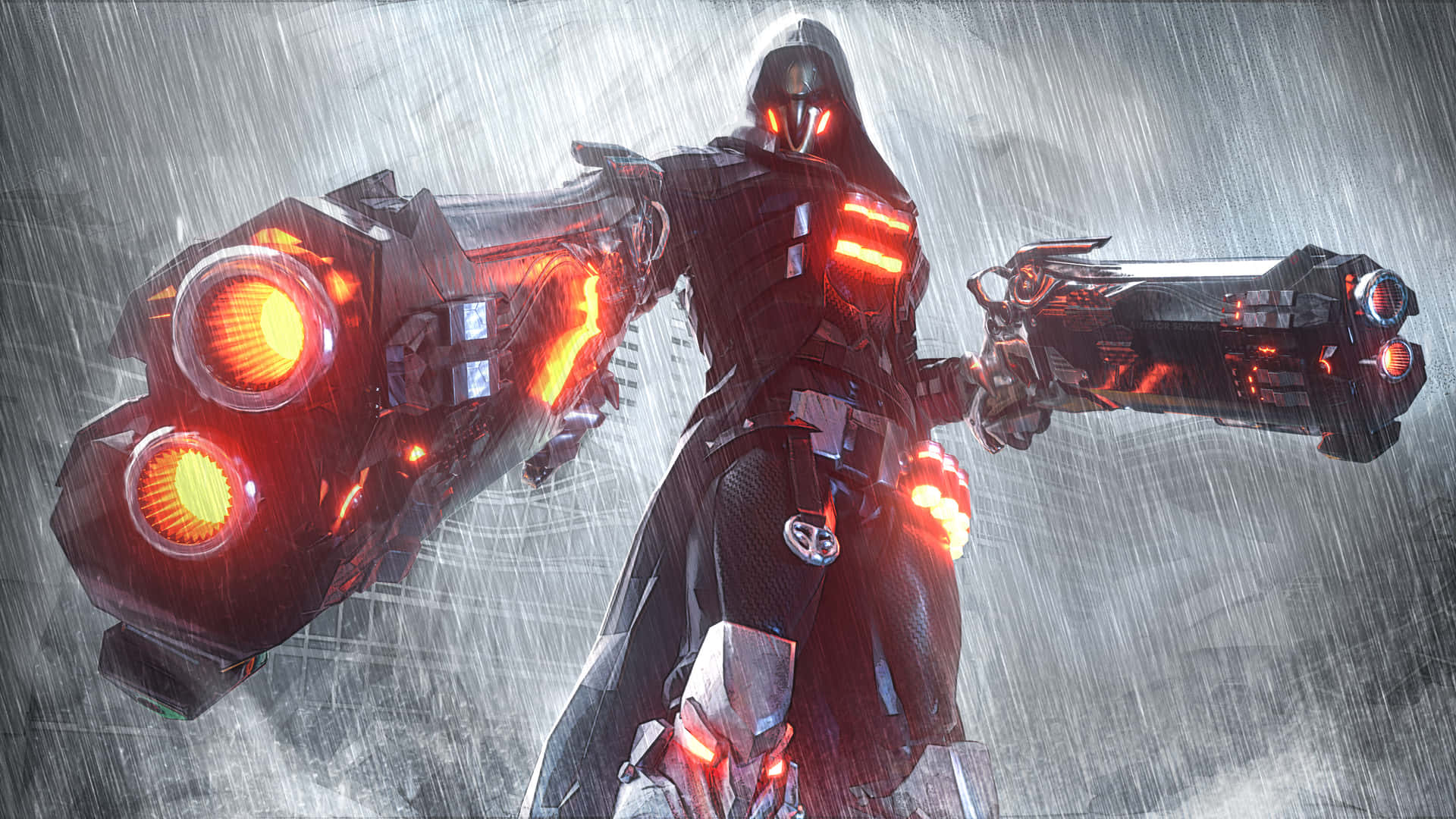 Take control of the battlefield with Overwatch Reaper. Wallpaper
