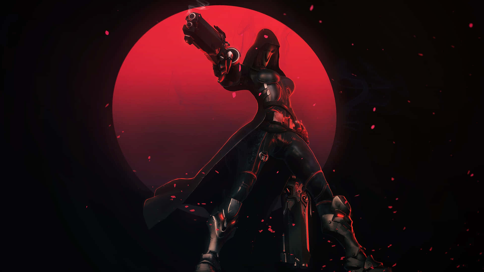 Reaper, den døde dræber fra Overwatch. Wallpaper