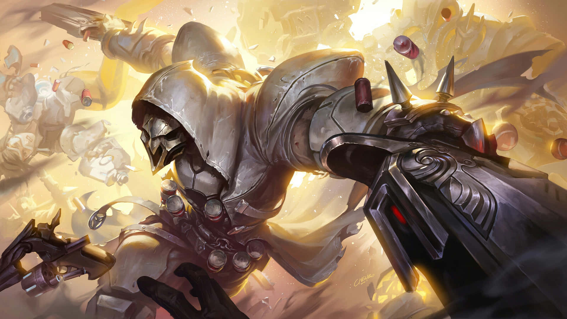 "Unleash Your Inner Reaper: Overwatch's Most Feared Hero" Wallpaper