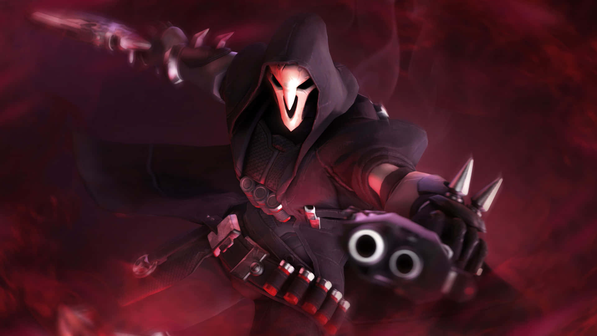 Affrontail Nemico Come Reaper In Overwatch. Sfondo