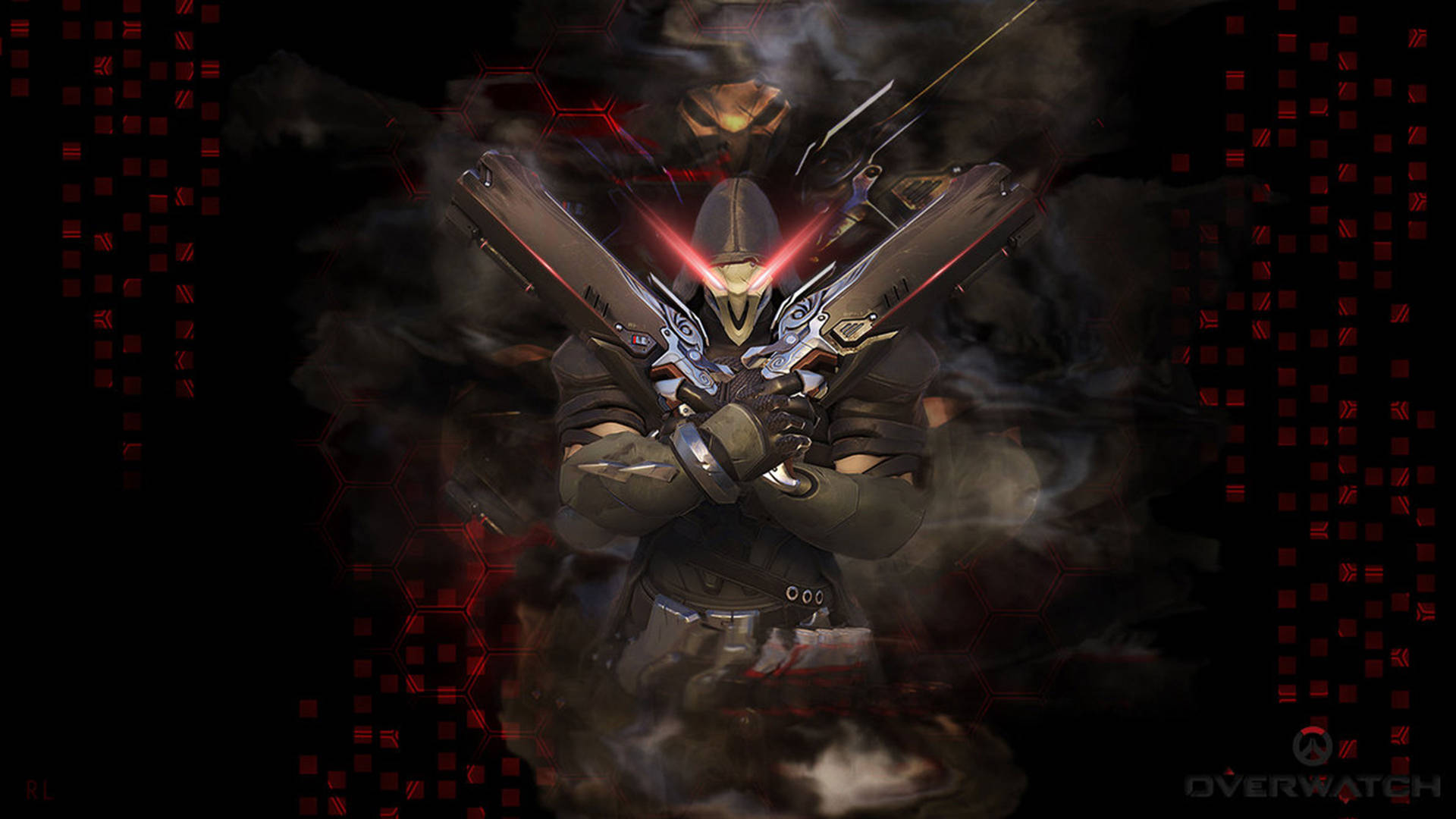Overwatch Reaper Nerf Gun Hd Wallpaper