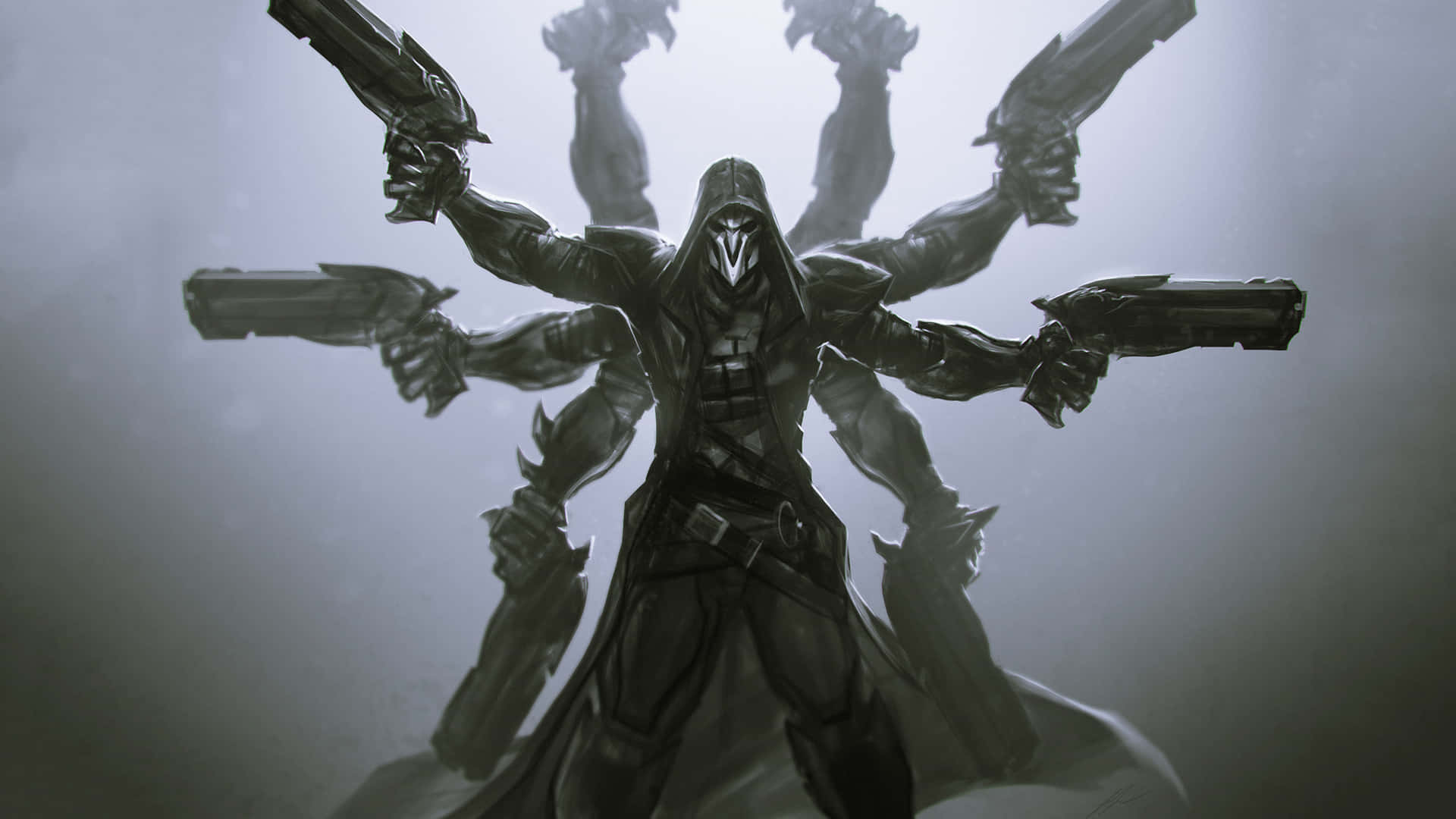 Reaper, The Grim Reaper fra Overwatch, pynte dit skærmbillede. Wallpaper