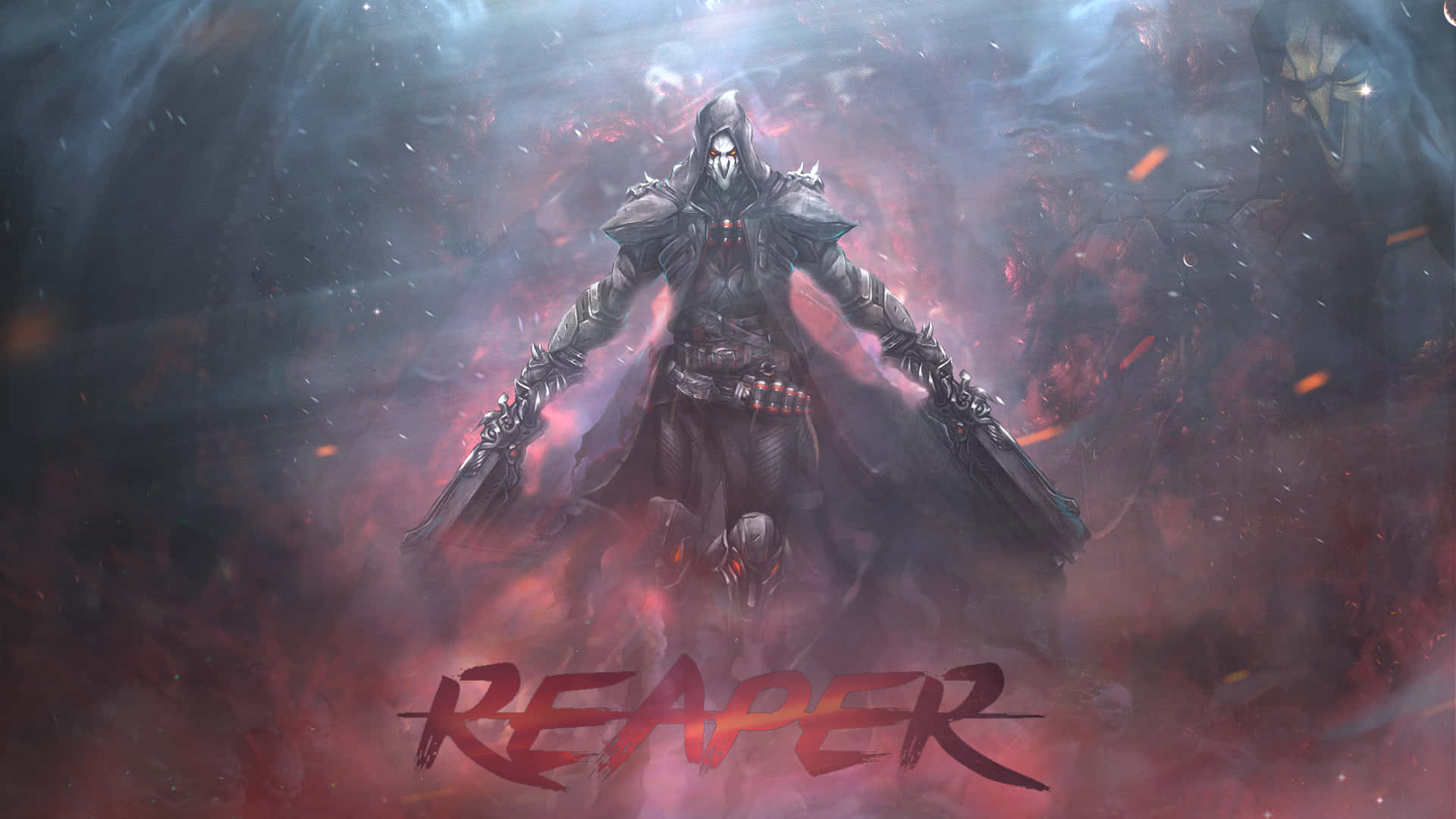Udløs den fulde magt af Reaper i Overwatch. Wallpaper