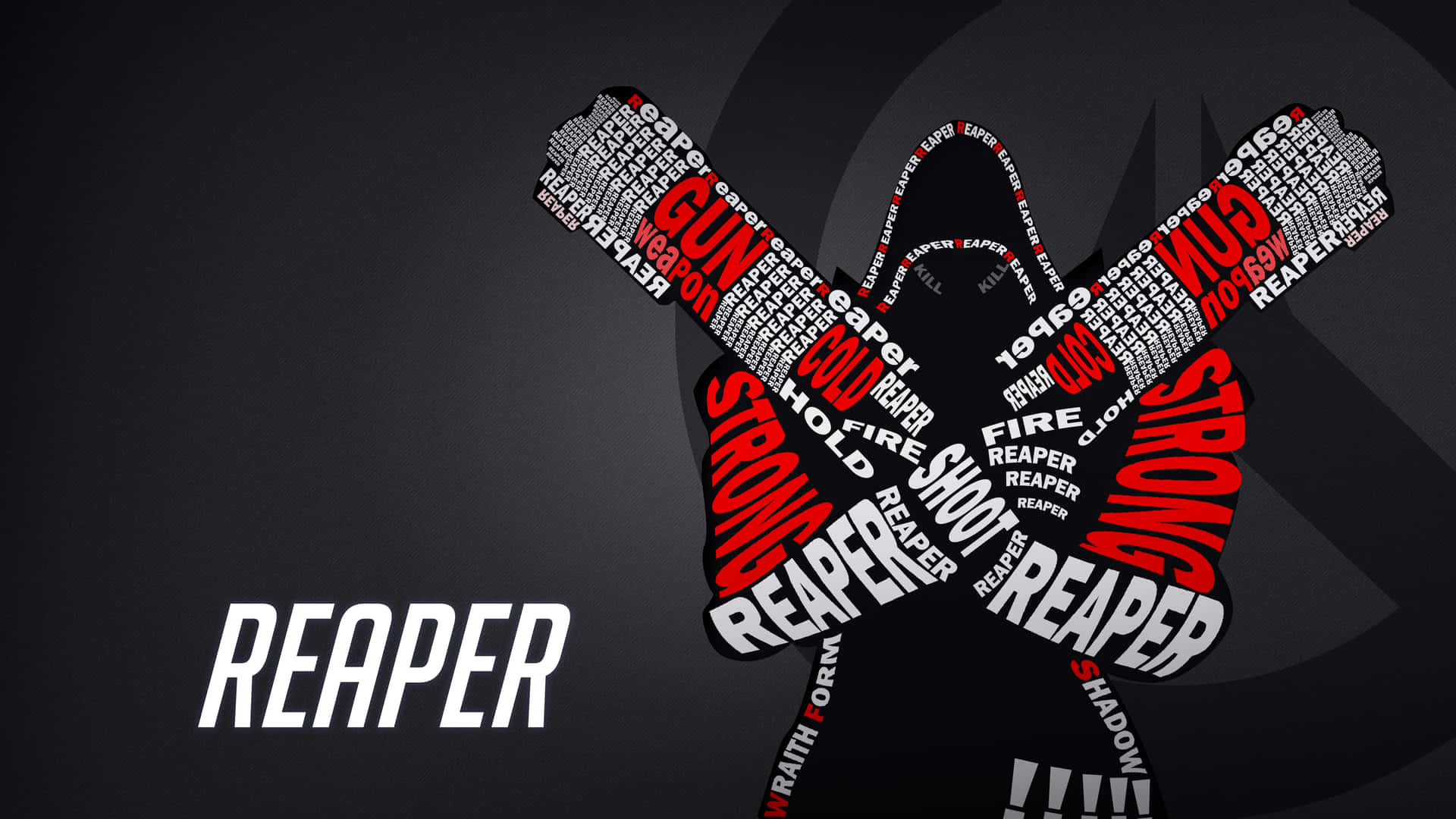 Listopara Atacar - Overwatch Reaper Fondo de pantalla