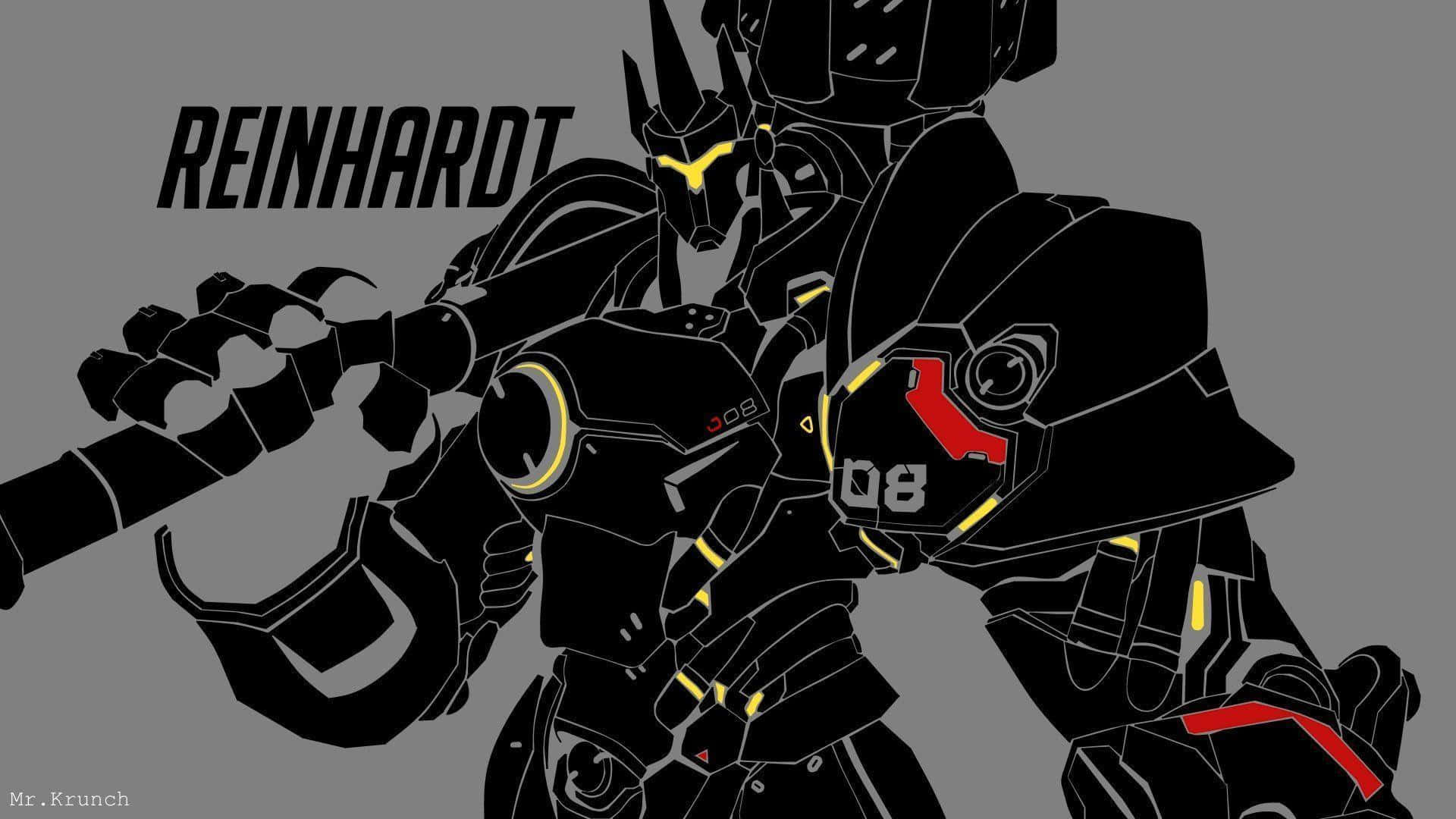 Overwatch Reinhardt Charging into Battle Wallpaper