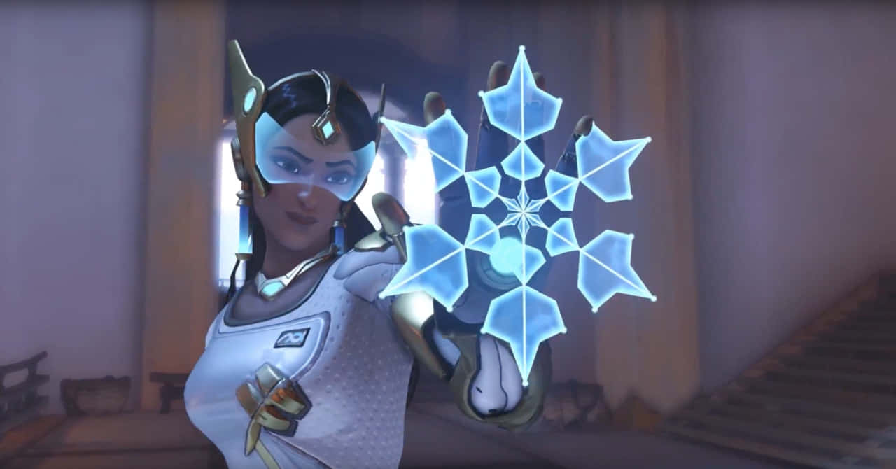 Symmetra Unleashing Her Power in Overwatch Wallpaper