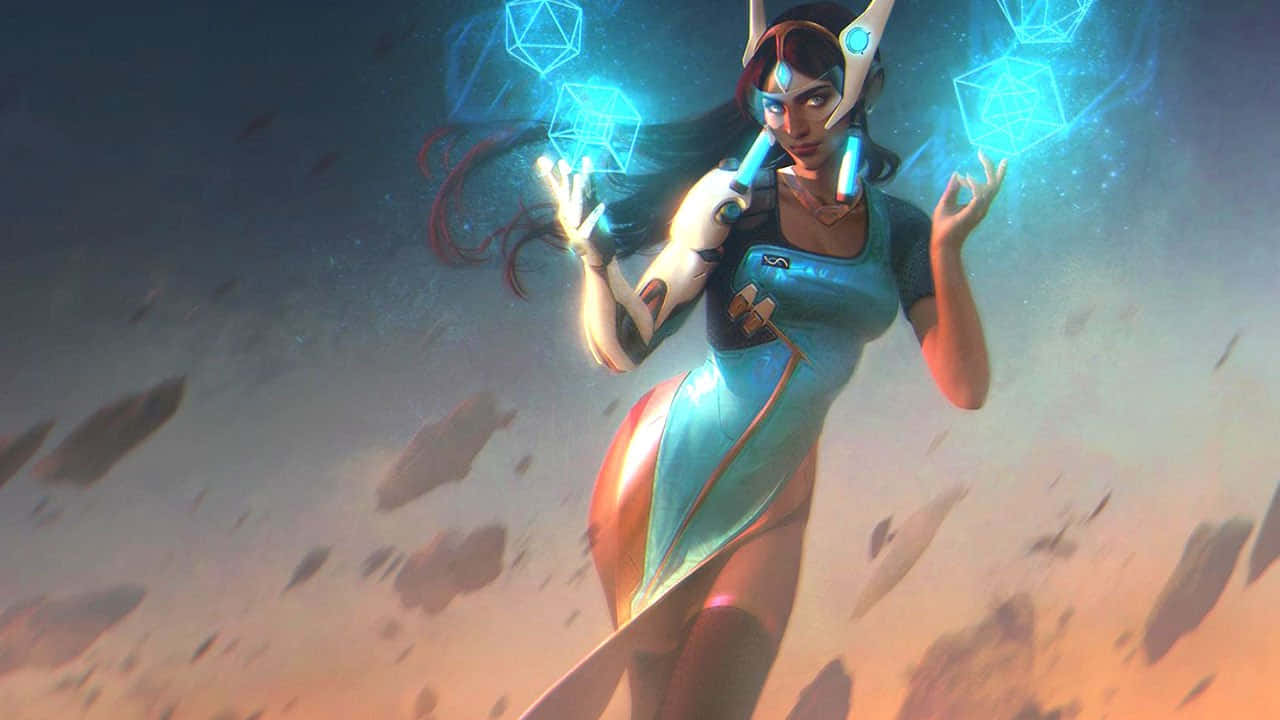 Symmetra unleashes her power in Overwatch Wallpaper