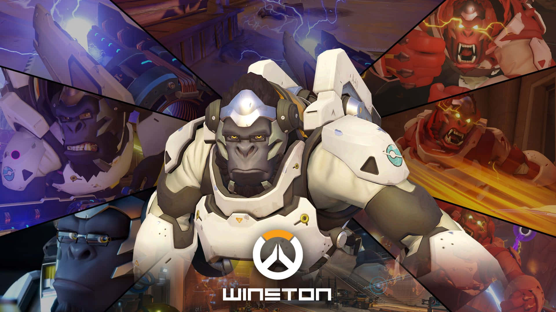 Winston unleashes his Primal Rage in Overwatch Wallpaper