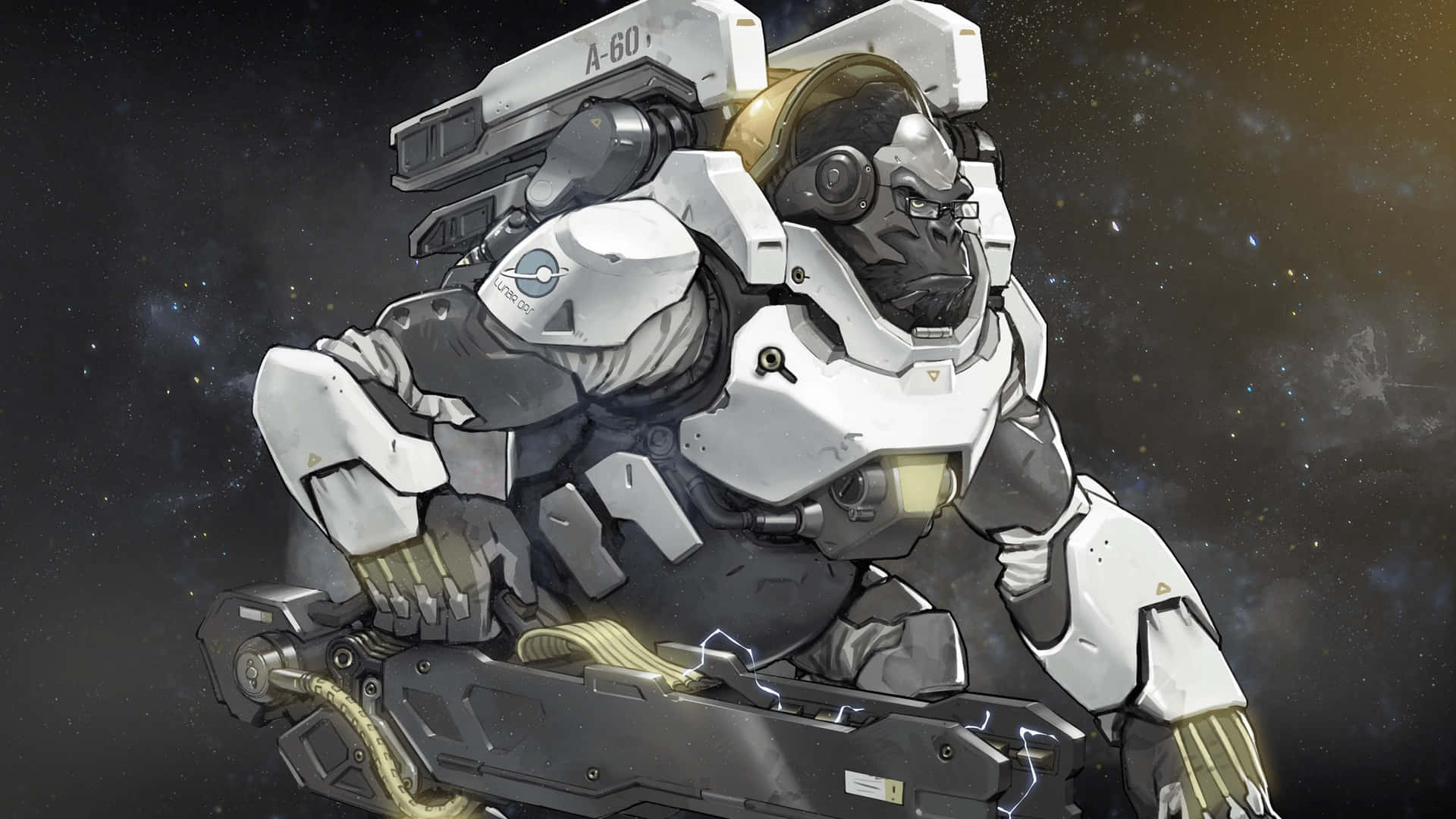 Evolution in Action - Winston from Overwatch Wallpaper