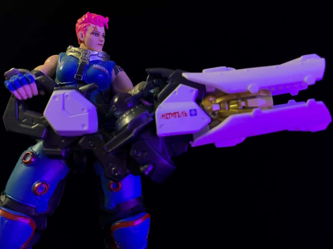 Zarya, the Russian Powerhouse - Overwatch Hero in Action Wallpaper