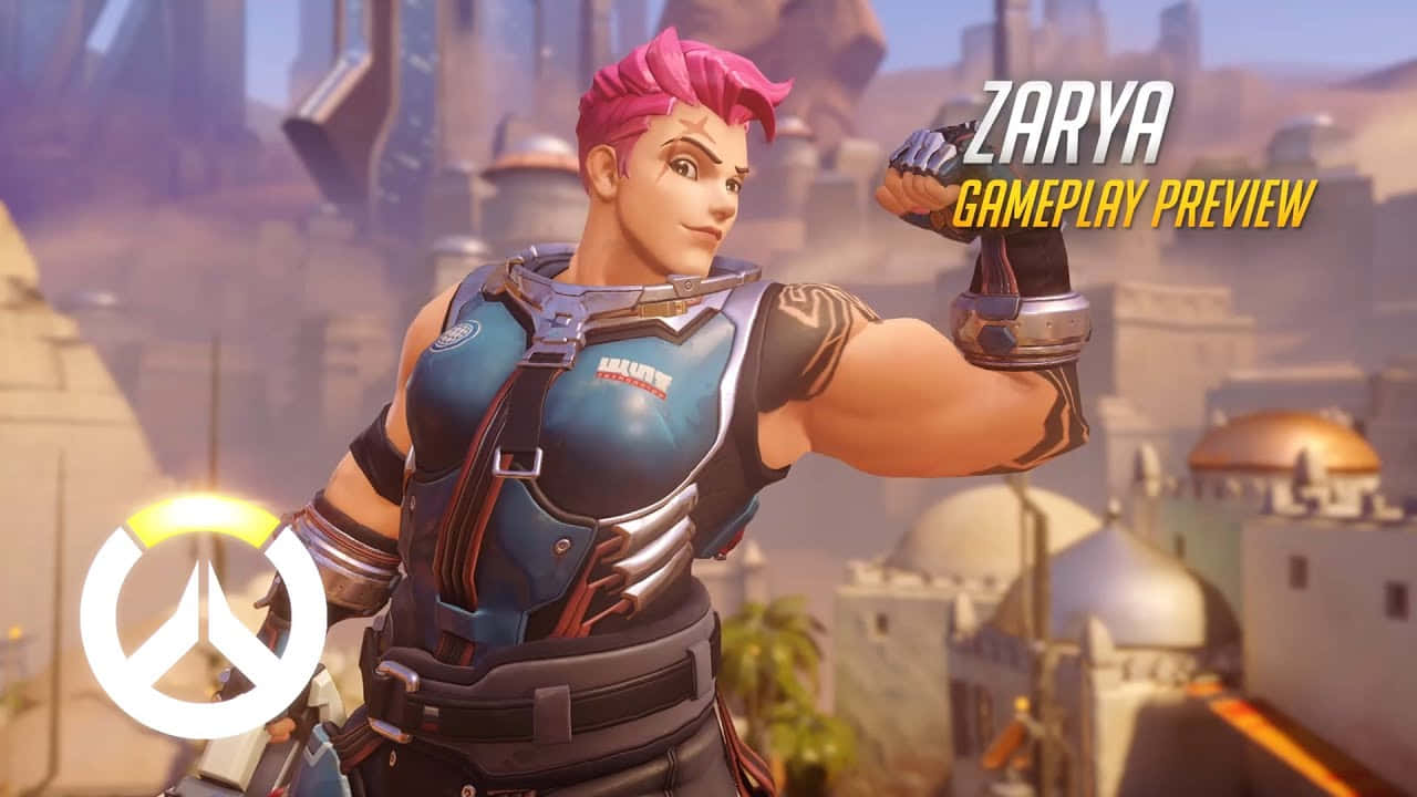 Zarya from Overwatch: Strong and Fearless Wallpaper