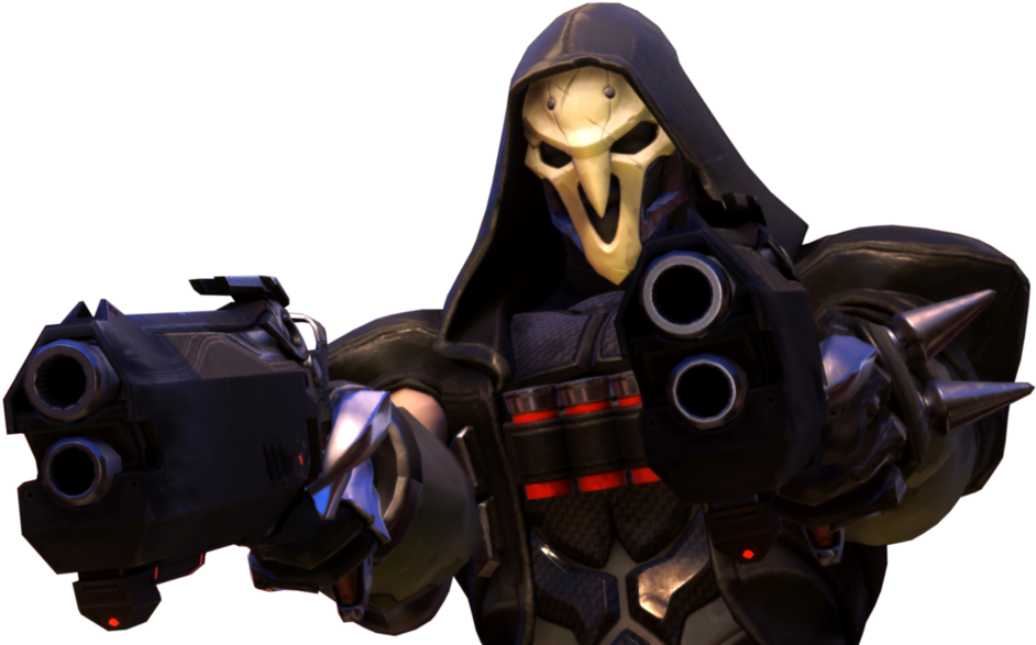 Overwatch_ Reaper_with_ Shotguns PNG