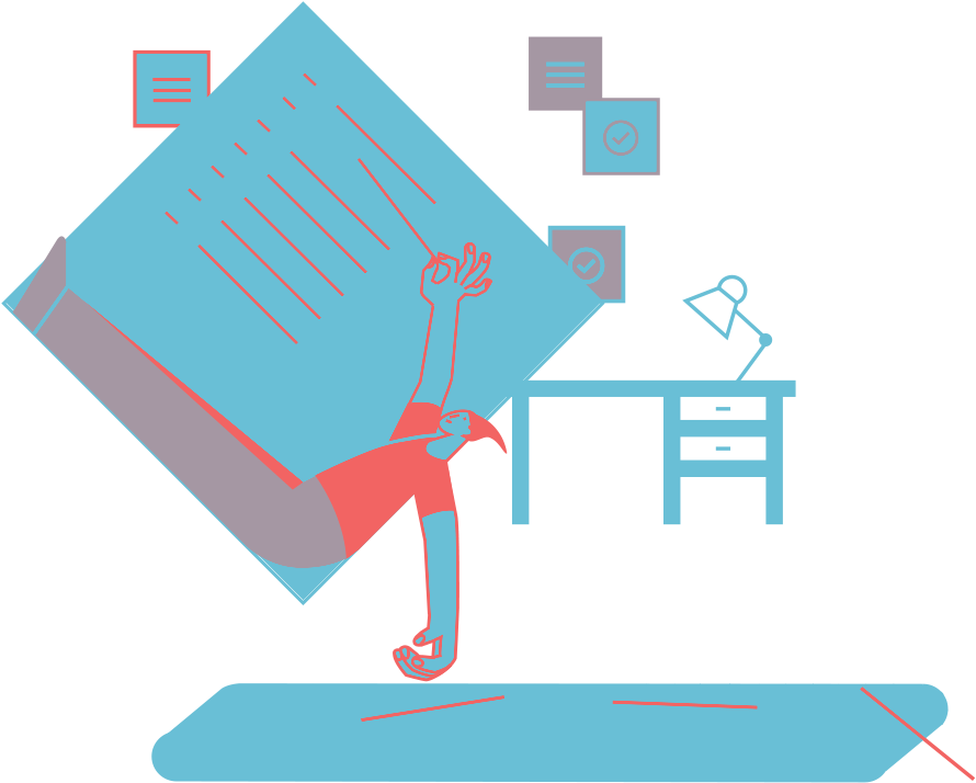 Overwhelmedby Paperwork PNG