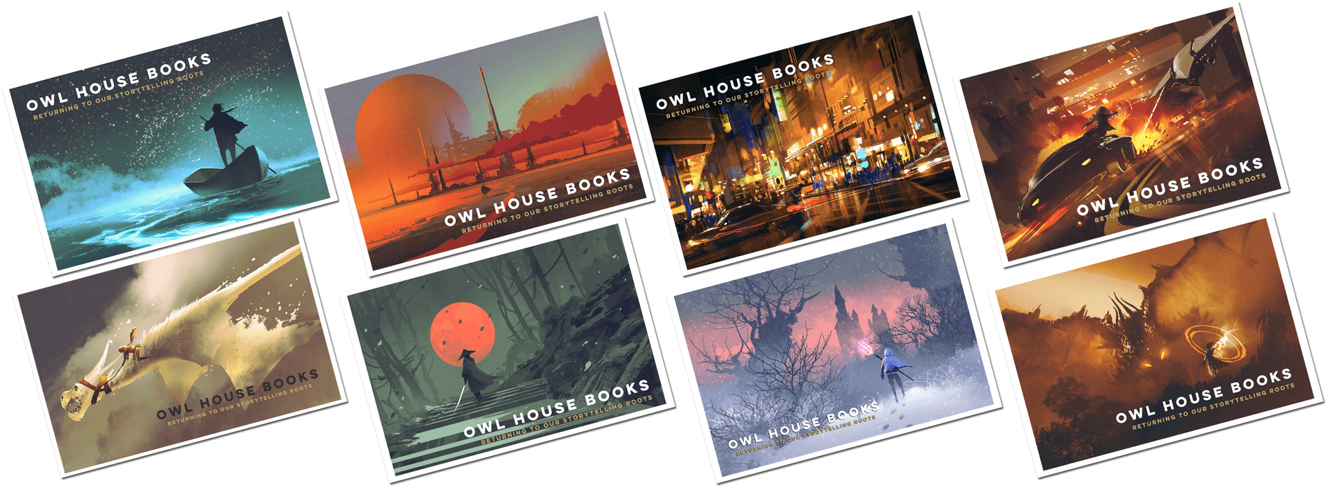 Owl House Books Postcard Collection PNG