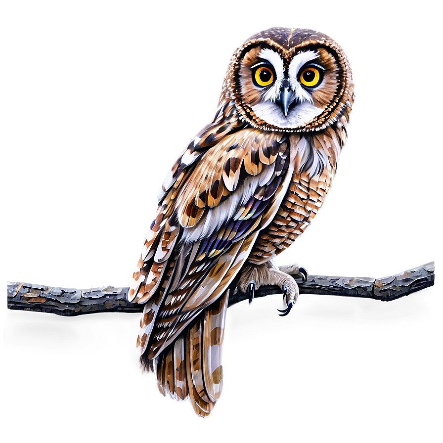 Download Owl On Branch Png 84 | Wallpapers.com