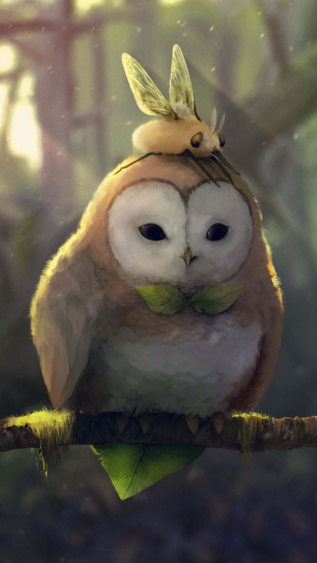 "Unlock the Possibilities with Owl Phone" Wallpaper