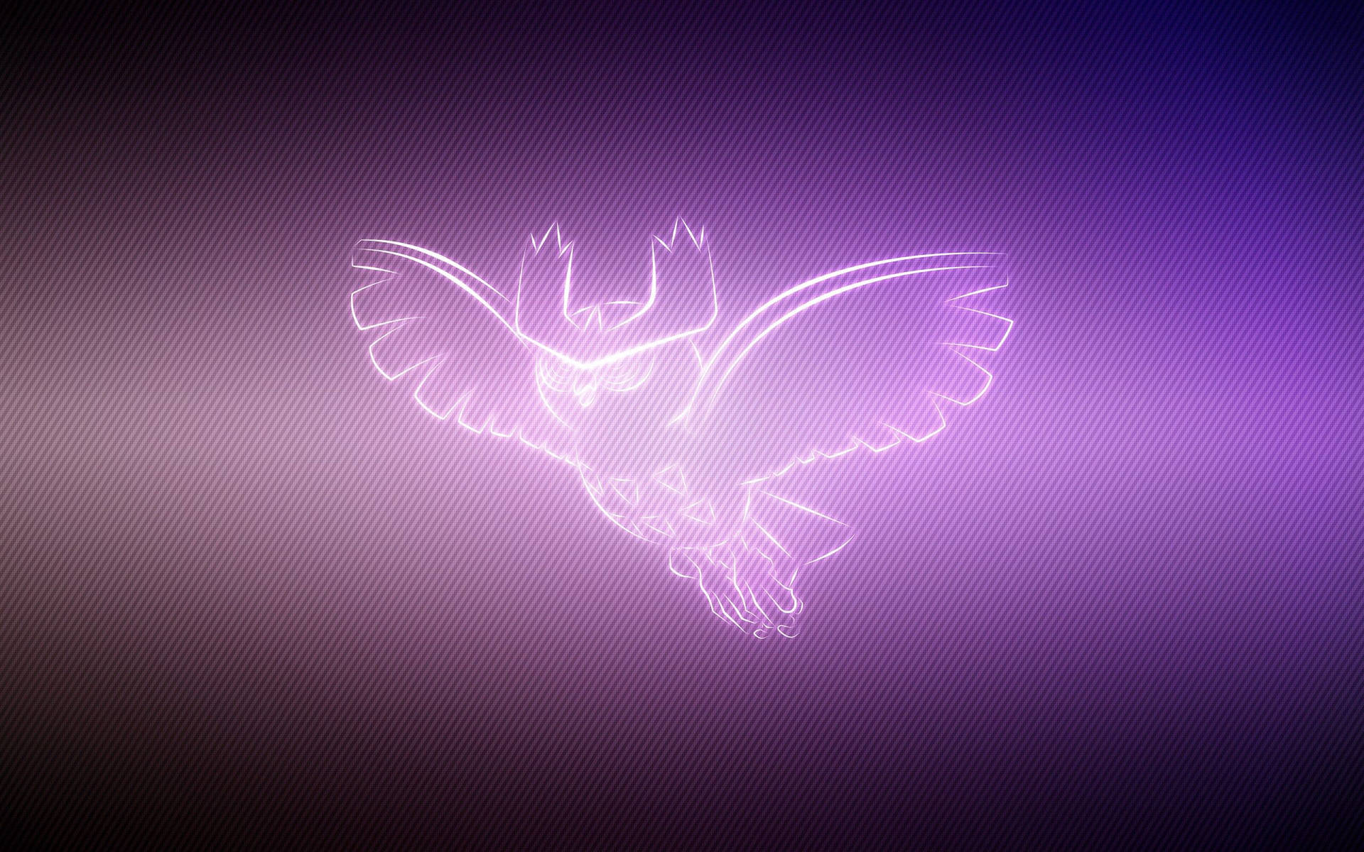 A Noctowl Flying majestically in the Evening Sky Wallpaper