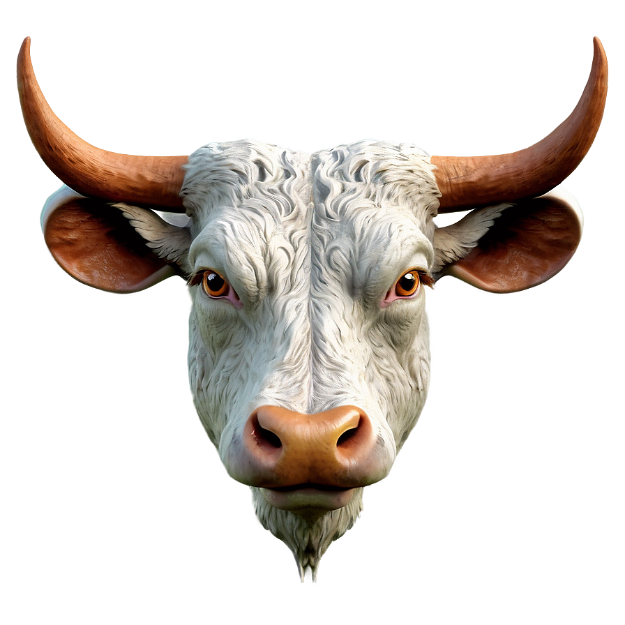 Ox Head Illustration Png 06242024 PNG