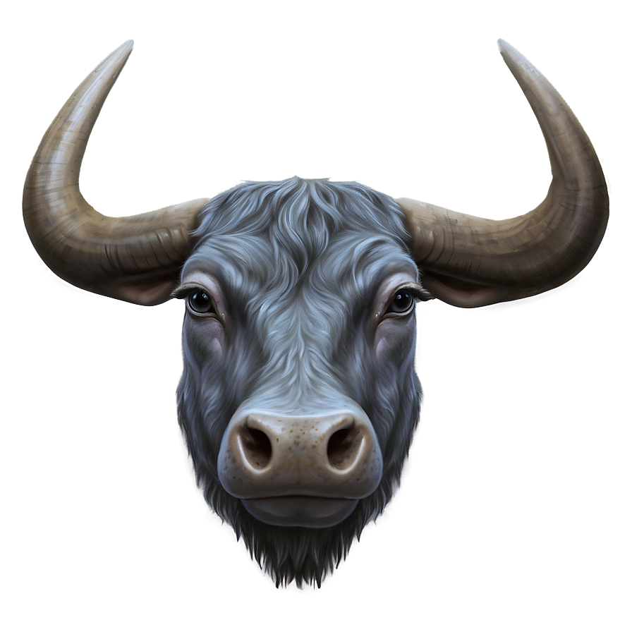 Ox Head Illustration Png 06242024 PNG