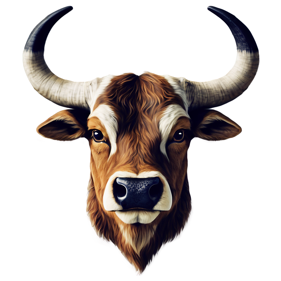 Download Ox Head Illustration Png 24 | Wallpapers.com