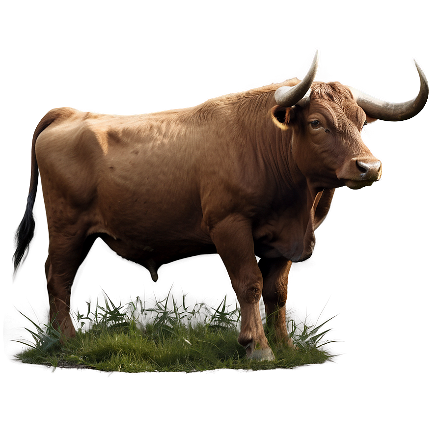 Ox In Nature Scene Png Qtg69 PNG