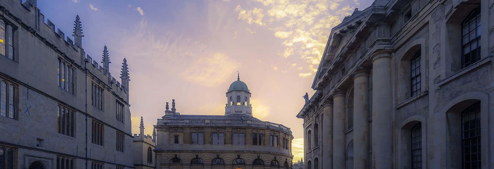 Oxford Sunset Architecture Panorama Wallpaper