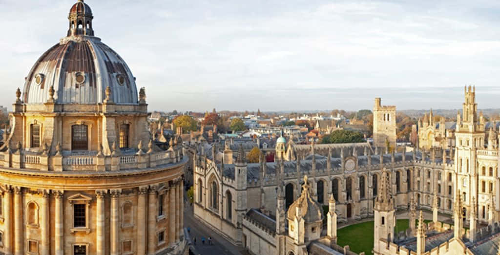 Oxford University Aerial View Wallpaper