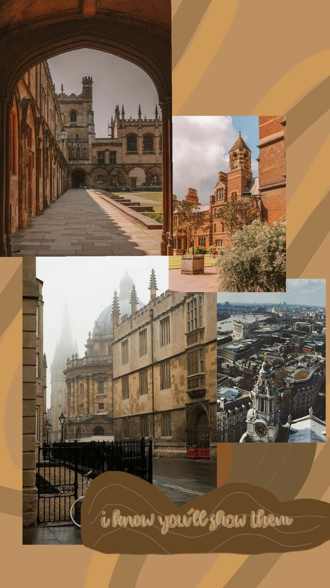 Oxforduniversidad Calles Estéticas Monumentos Fondo de pantalla