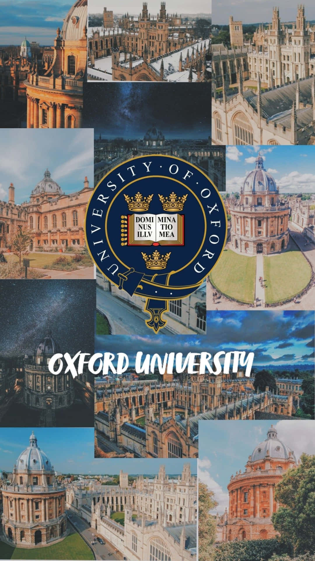 L'architetturastorica Dell'illustre Università Di Oxford Sfondo
