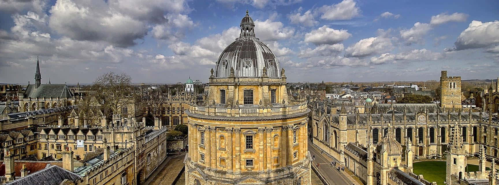 Oxford University Radcliffe Camera Aerial View Wallpaper
