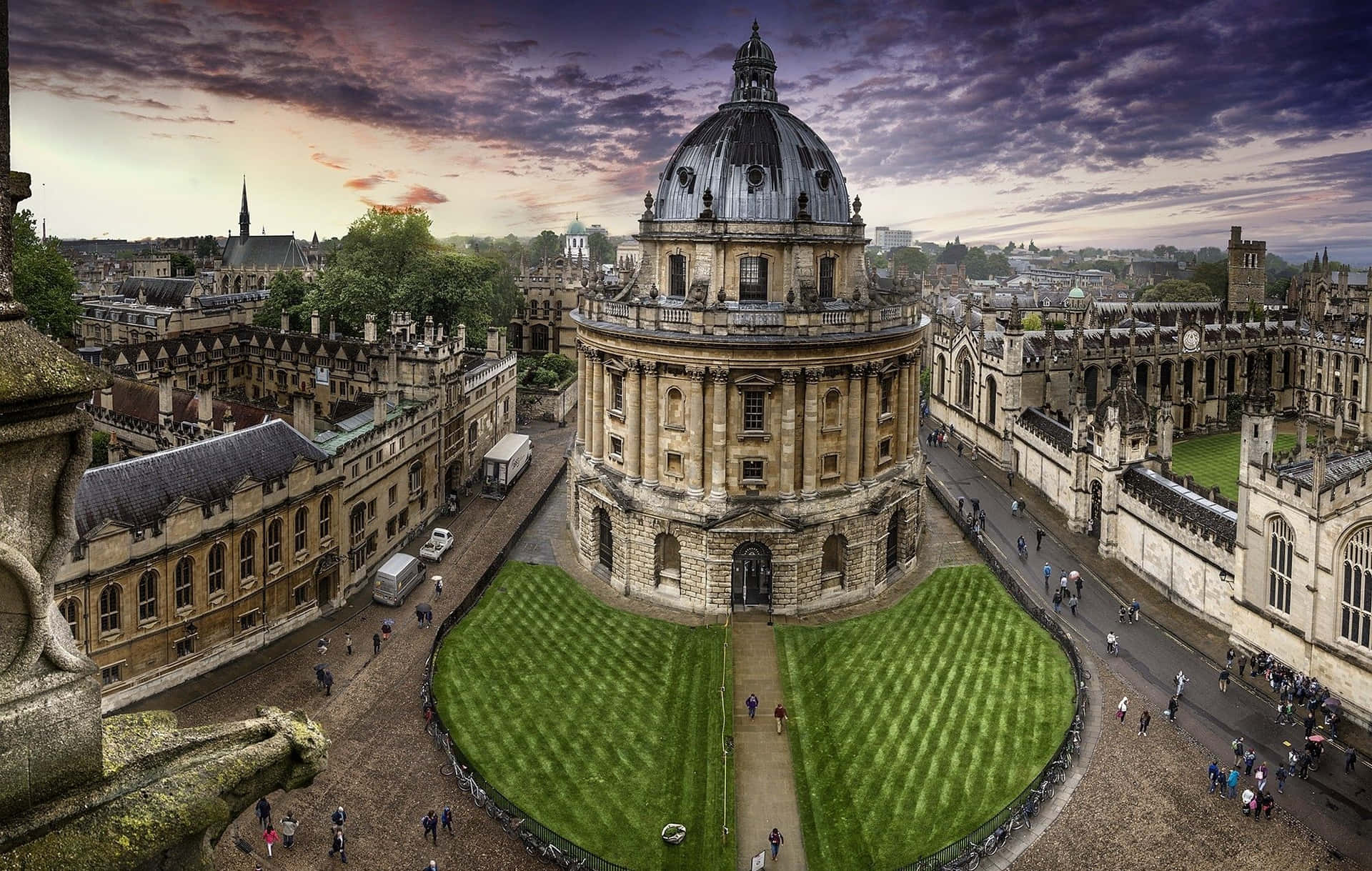 Oxford Universitet Radcliffe Kamera Satureret Redigeret Wallpaper
